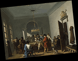 "The Billiard Room" by Nicolas Antoine Taunay 